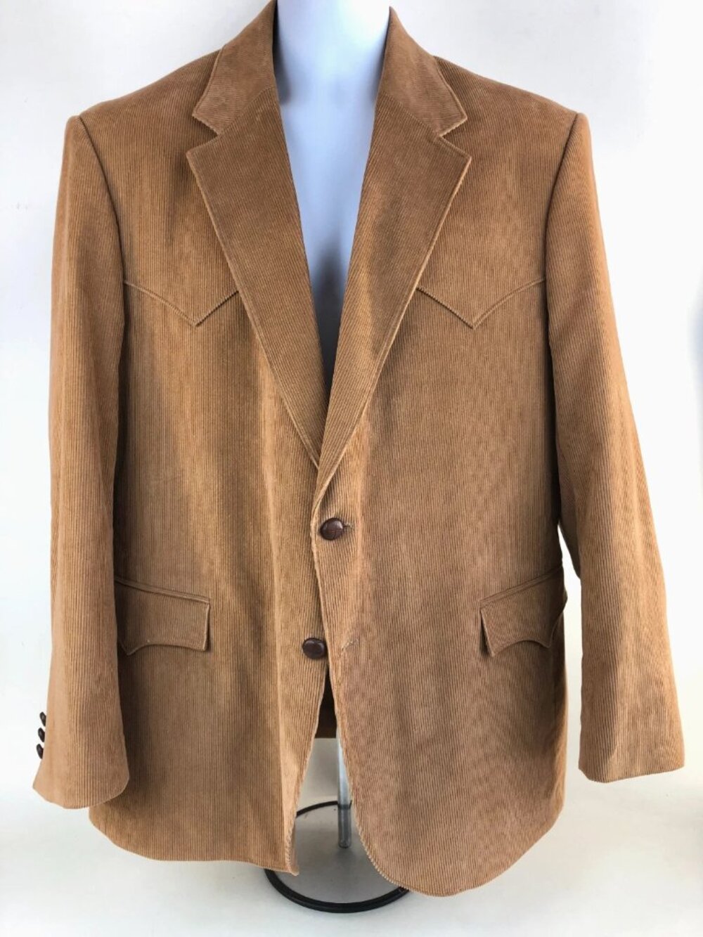 Circle S Corduroy Blazer Western Suede Elbow Patches Men's 46R